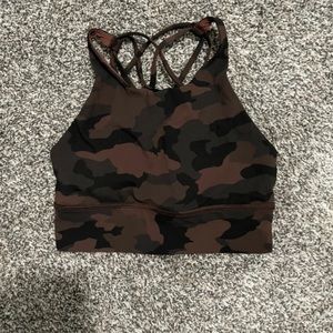 Lululemon Athletica Free To Be Wild High Neck Camo size 6